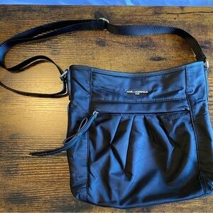 Karl Lagerfeld Crossbody Bag Purse Black With Pockets‎